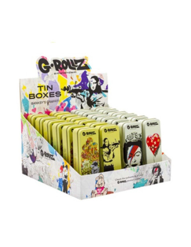 DISPLAY CAJITAS METALICAS PEQUENAS G-ROLLZ BANKSY 24 UDS BG3350-DIS2