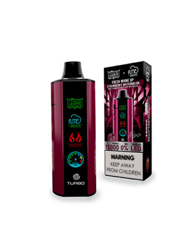 FUME VAPE NICKY JAM STRAWBERRY WATERMELON FRESH WHINE UP 0% NIC 15.000 PUFF