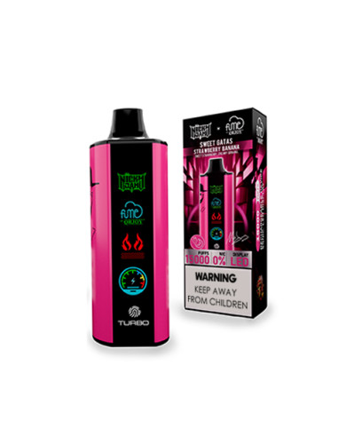 FUME VAPE NICKY JAM STRAWBERRY BANANA SWEET GATAS 0% NIC 15.000 PUFF