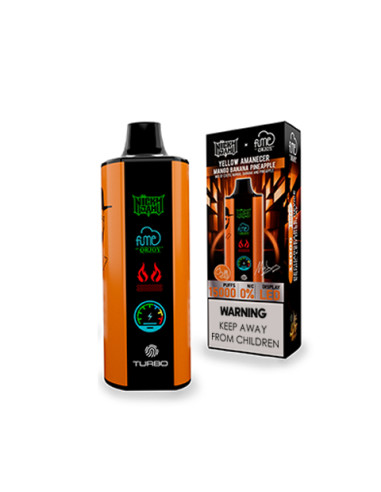 FUME VAPE NICKY JAM MANGO BANANA YELLOW AMANECER 0% NIC 15.000 PUFF