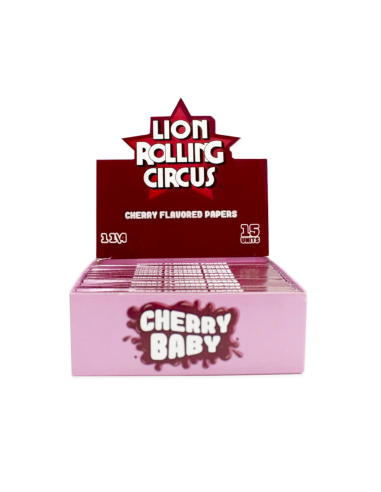 LRC PAPELILLOS 1 1/4 SABOR CHERRY BABY 15 UDS