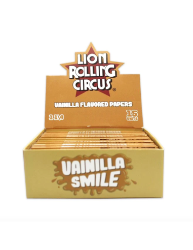 LRC PAPELILLOS 1 1/4  SABOR VAINILLA SMILE  15 UDS