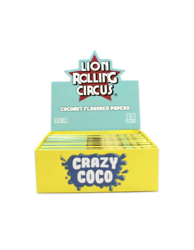 LRC PAPELILLOS 1 1/4 SABOR CRAZY COCO 15 UDS