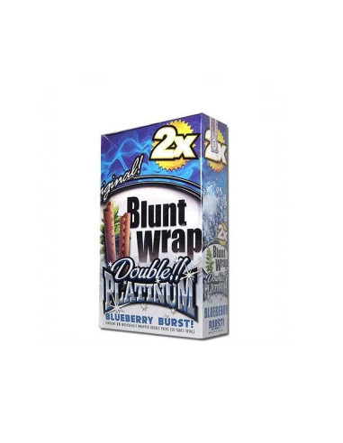 BLUNT WRAP PLATINUM X2 BLUEBERRY 25 UDS