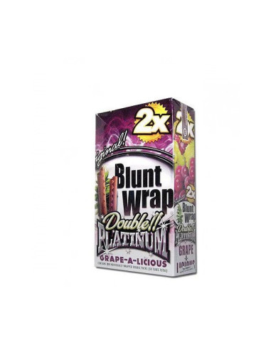 BLUNT WRAP PLATINUM X2 GRAPE 25 UDS