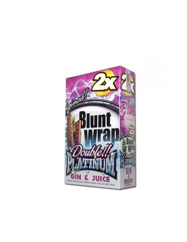 BLUNT WRAP PLATINUM X2 GIN & JUICE 25 UDS