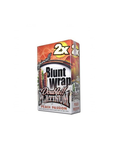 BLUNT WRAP PLATINUM X2 PEACH 25 UDS