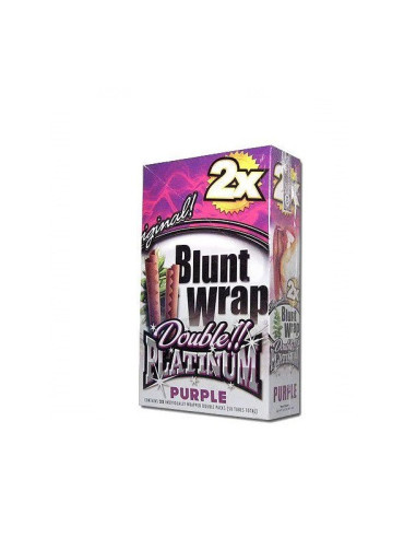 BLUNT WRAP PLATINUM X2 PURPLE 25 UDS