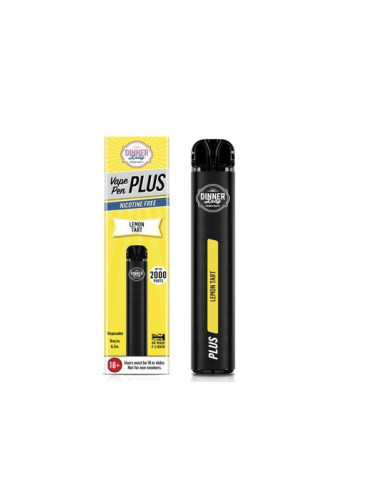 DINNER LADY VAPE PENPLUS 0% NIC 2000 PUFF LEMON TART